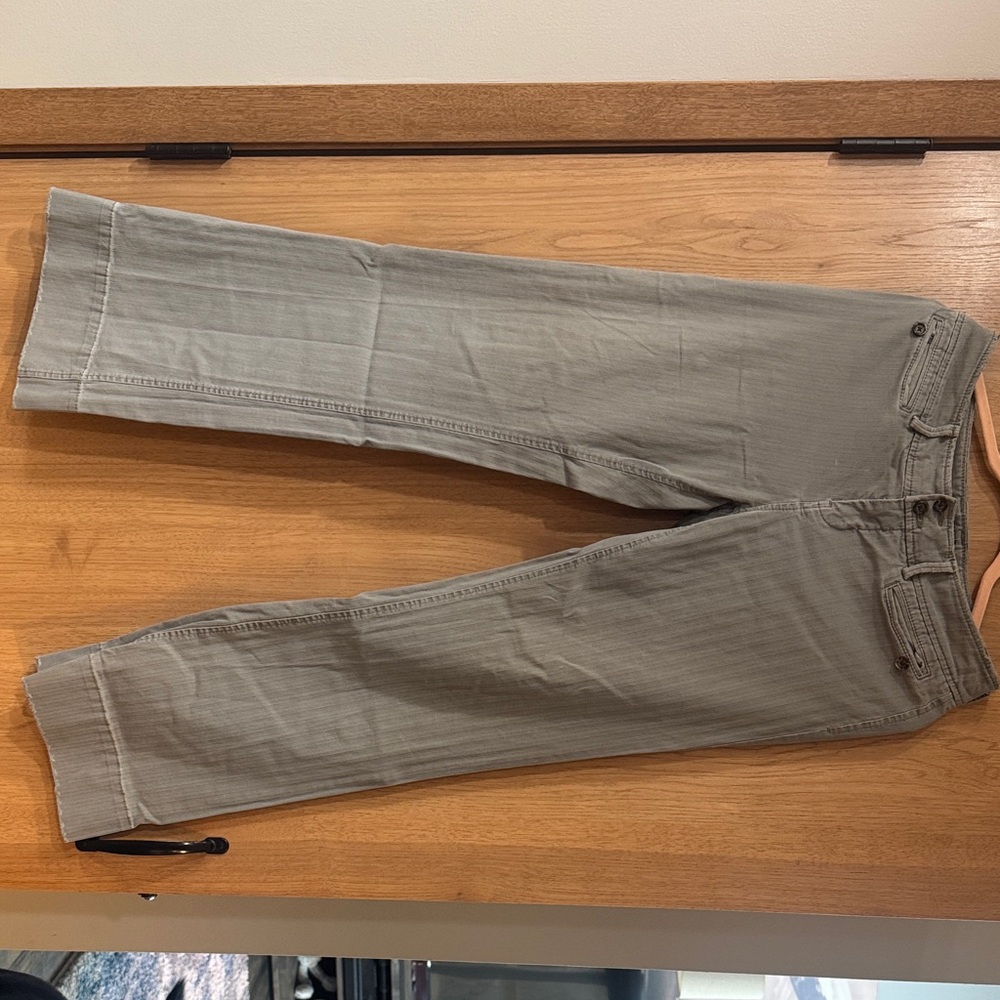 Banana Republic Women's Straight Leg Pants — Light Gray